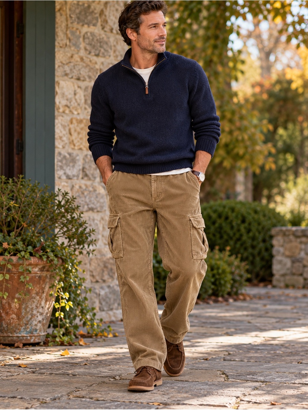 J. Crew Brown Corduroy Cargo Pants